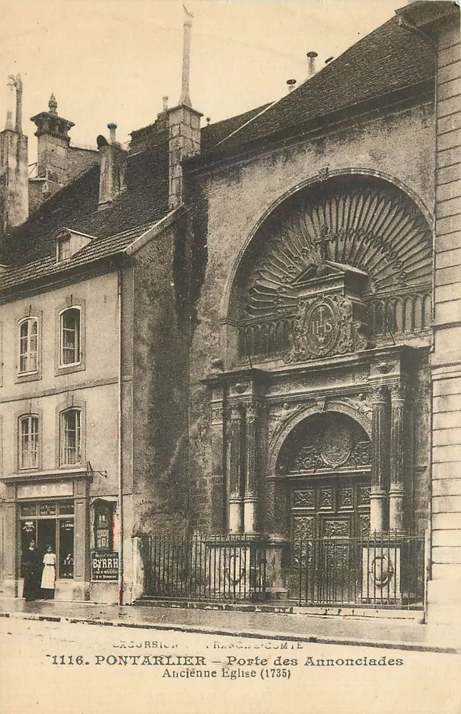 Pontarlier - Tor der Verkündigung (Ehemalige Kirche, 1735) — Verleger L. Galliard-Prière, Nr. 1116 - Vorderseite