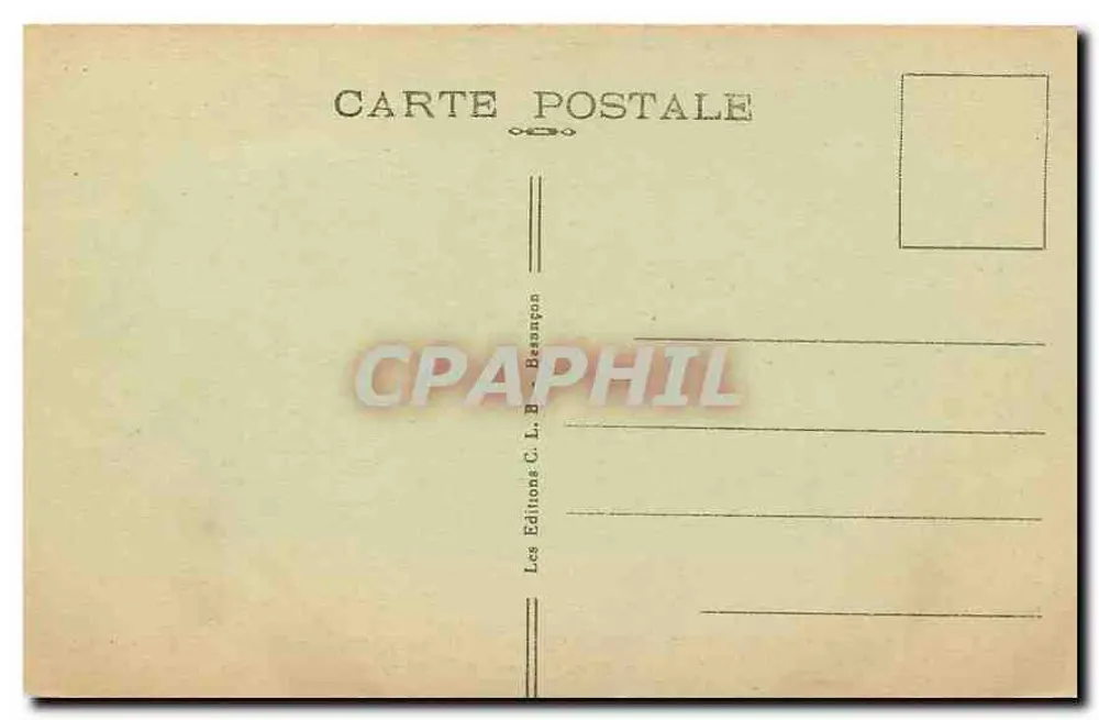 Besançon-les-Bains — Vue prise de la Promenade — Barrage Saint-Paul, Pont de Brégille et la Citadelle — Micaud — n° 125 - Verso