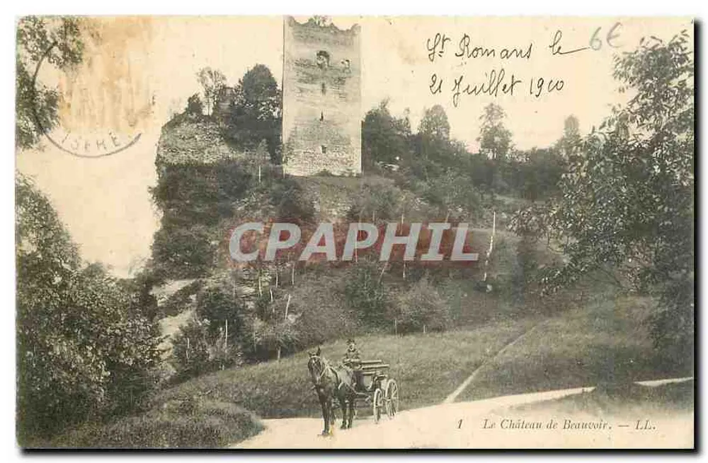 Zamek Beauvoir — St Romans le 6€ — LL. - Awers