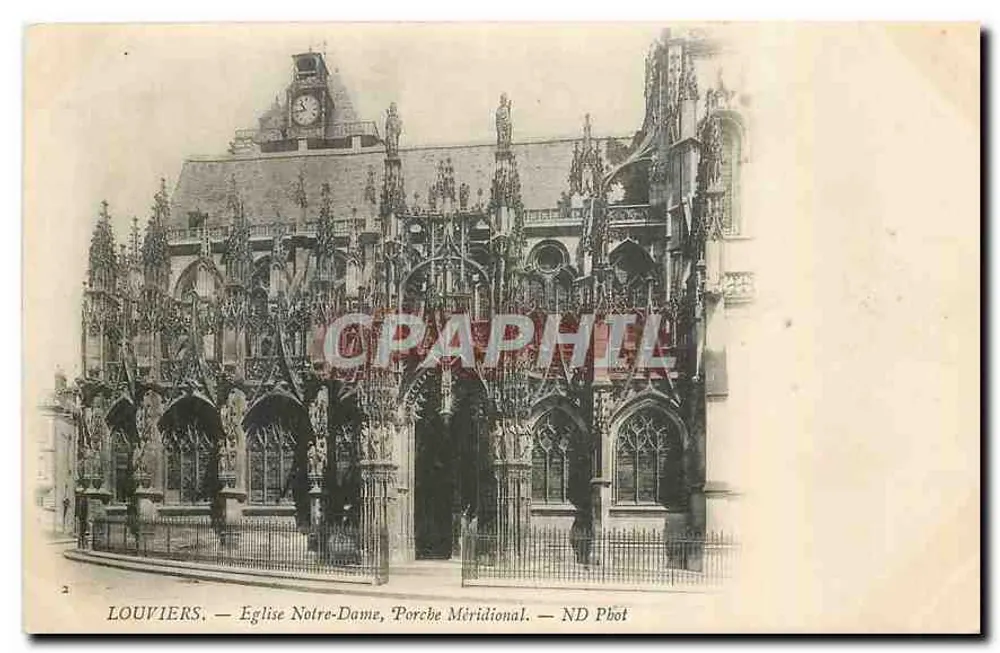 Louvières — Kirche Notre-Dame, Südpforte — ND Phot - Vorderseite