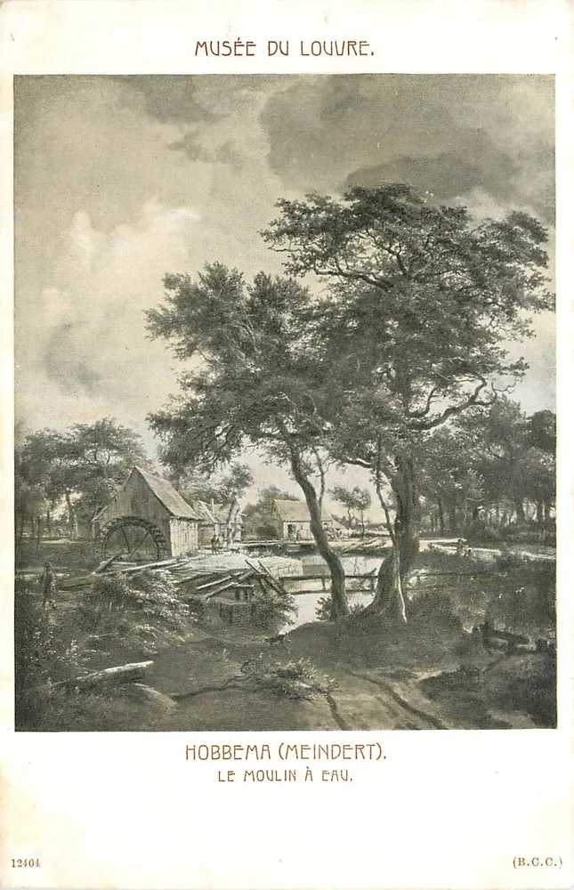 Hobbema (Meindert) — A roda d'água — B.C.C. n°12404 - Frente