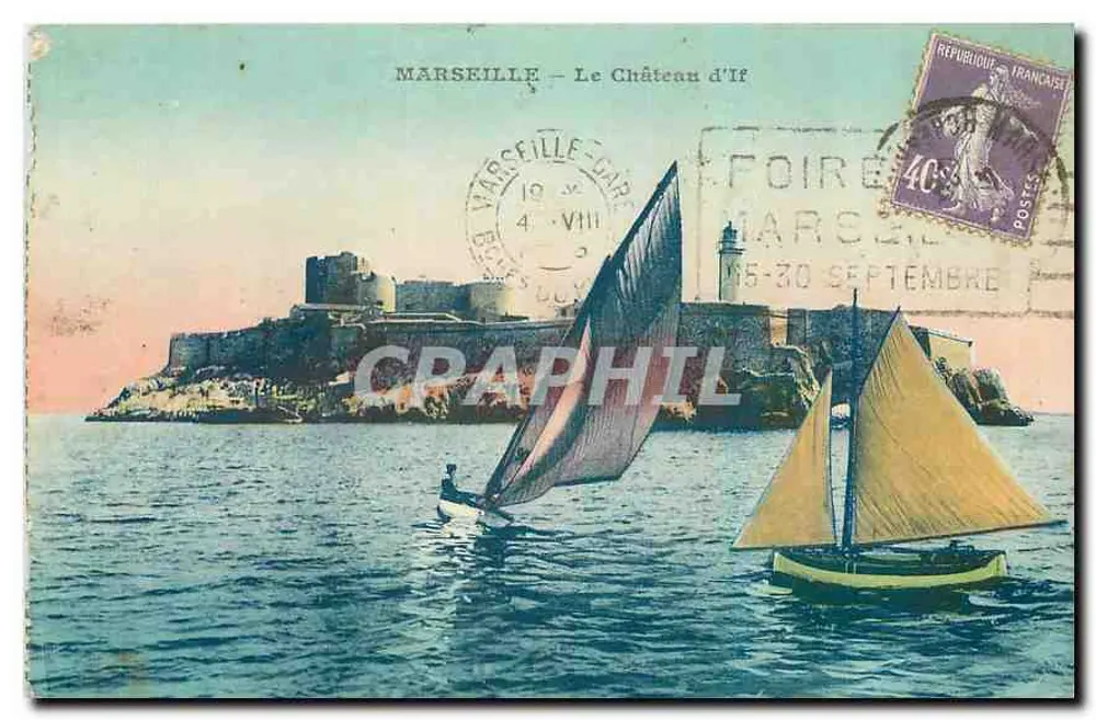 Marseille — O Castelo de If — editor não visível, número de série não visível - Frente