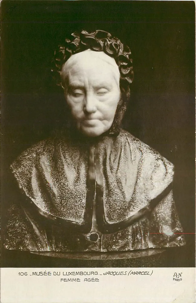 Busto de mulher idosa — Museu do Luxemburgo — Jacques (Marcel) — n°106 - Frente