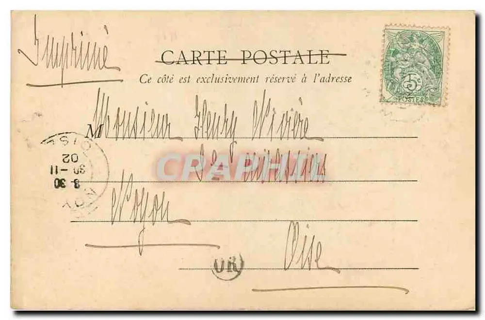 Stadthaus: Großer Treppenaufgang — Poitiers (Vienne) — J. Robuchon, Foto in Poitiers, Nr. 47 - Rückseite
