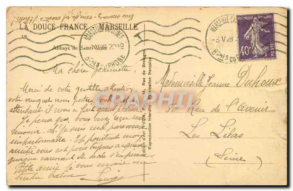 Castelo da Cidade — Marselha — edição VQN - Verso