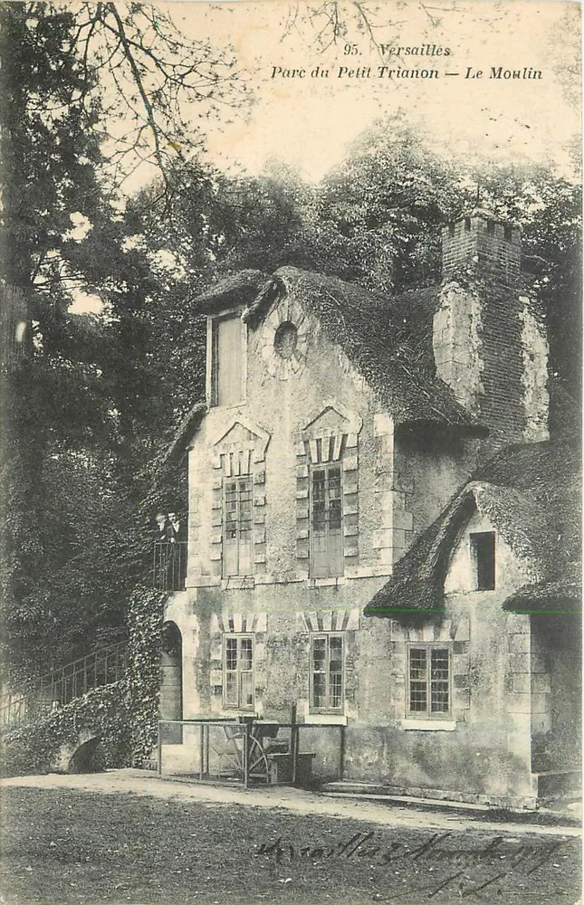 Versailles — Parque do Petit Trianon — O Moulin — A. Bourdier, imp.-edit., Versailles - Frente