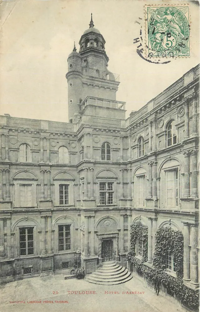 Toulouse — Hotel d'Assézat — Editor: Fototipia Labouche Frères, Toulouse, n°25 - Frente