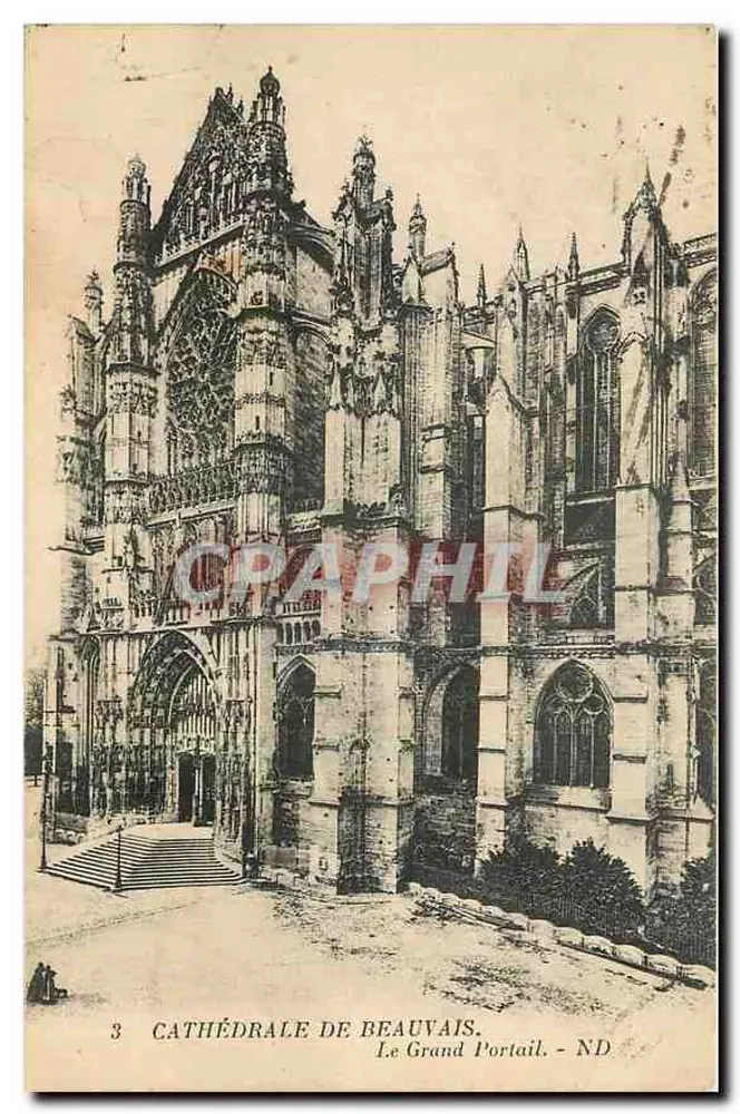 Kathedrale von Beauvais — Der Große Portal — ND - Vorderseite