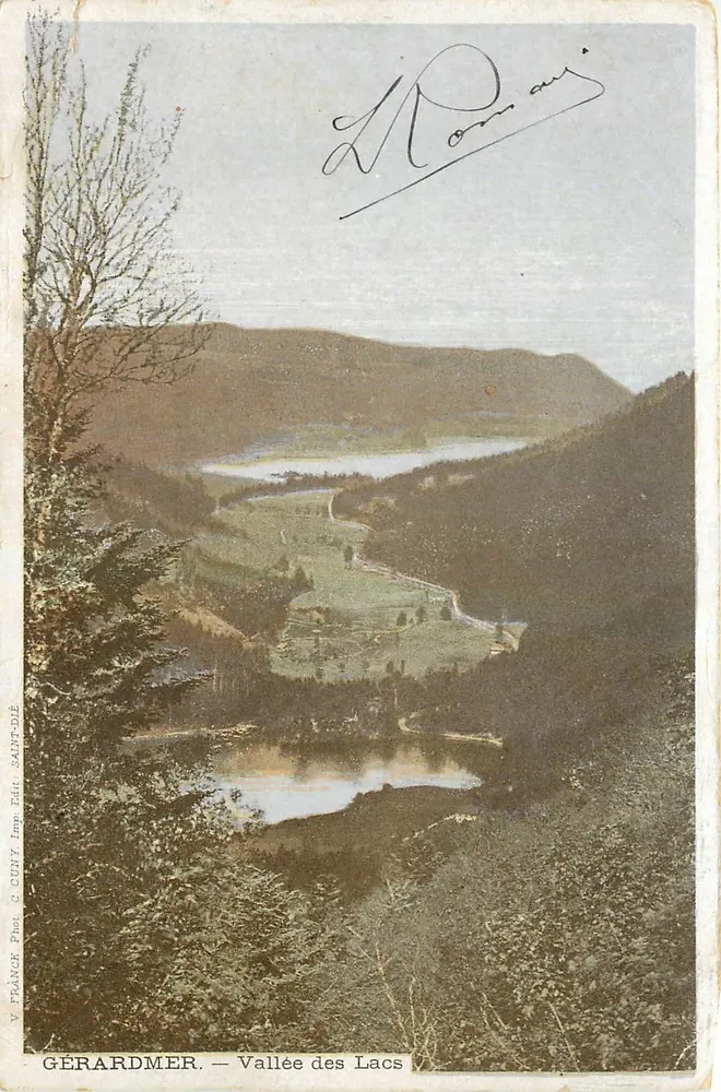 Gérardmer — Vale dos Lagos — V. Phâncé, C. Cény, Edição Saint-Dié - Frente