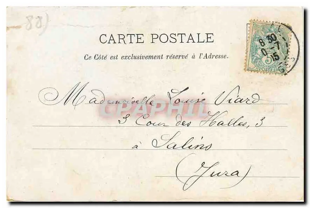 Gérardmer — Vale dos Lagos — V. Phâncé, C. Cény, Edição Saint-Dié - Verso