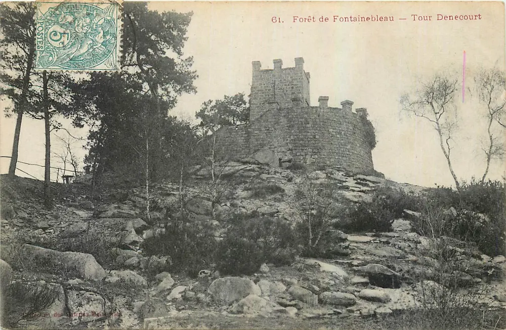 Floresta de Fontainebleau — Torre Denecourt — Edição dos Campos Médousses - Frente