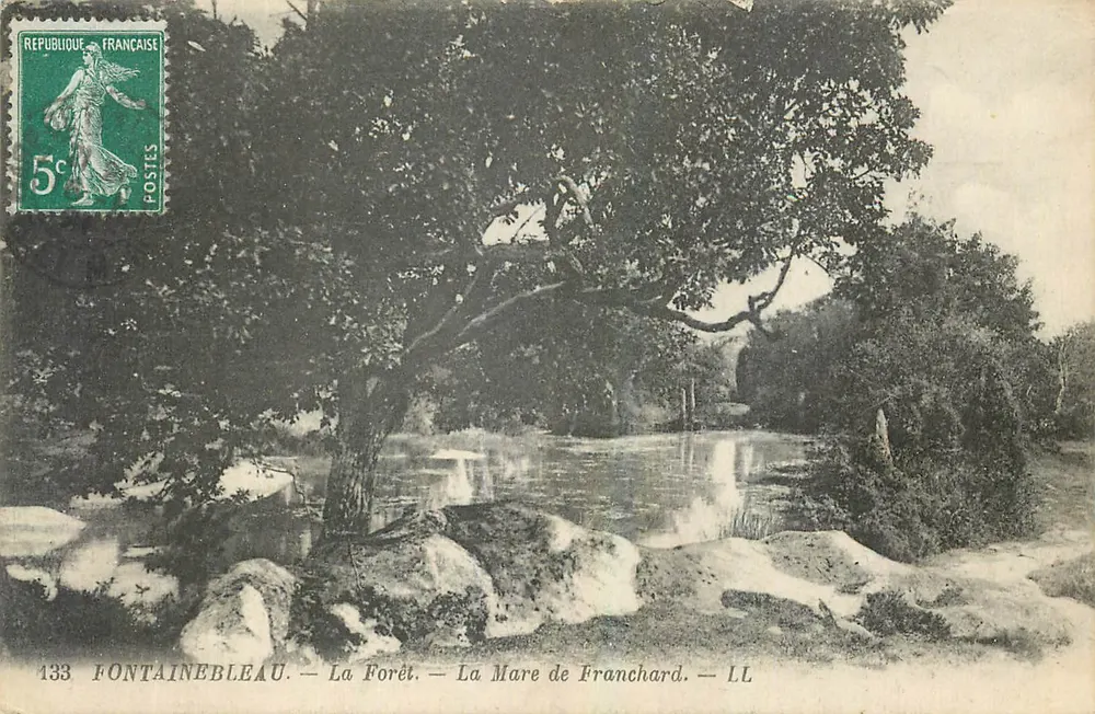 Fontainebleau — La Forêt — La Mare de Franchard — LL - Recto