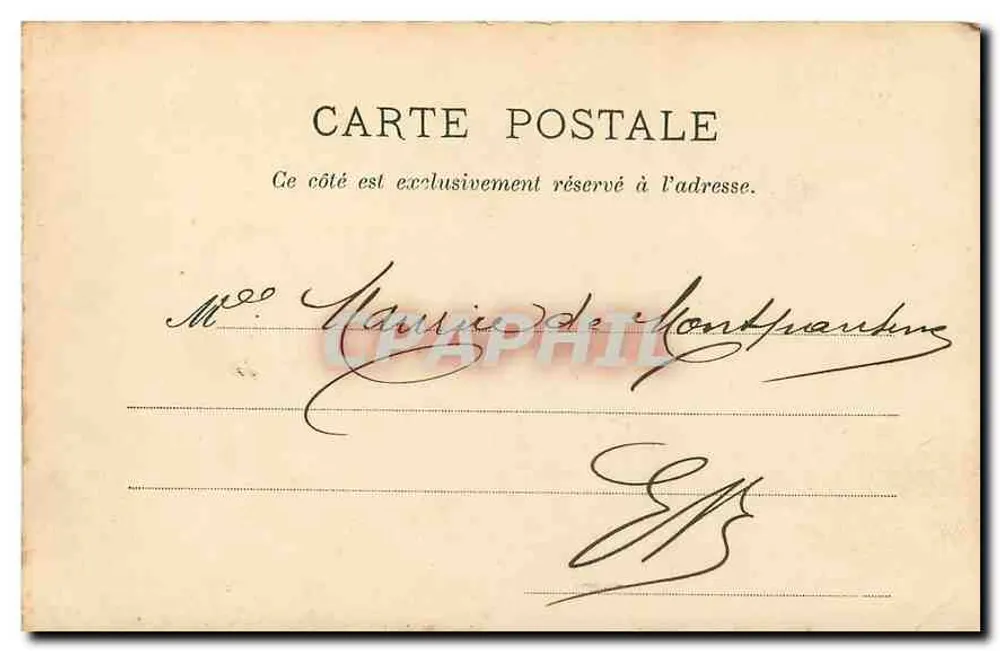 Fontainebleau — Das Schloss, Ansicht vom Park — L.H., Paris, n°9 - Rückseite