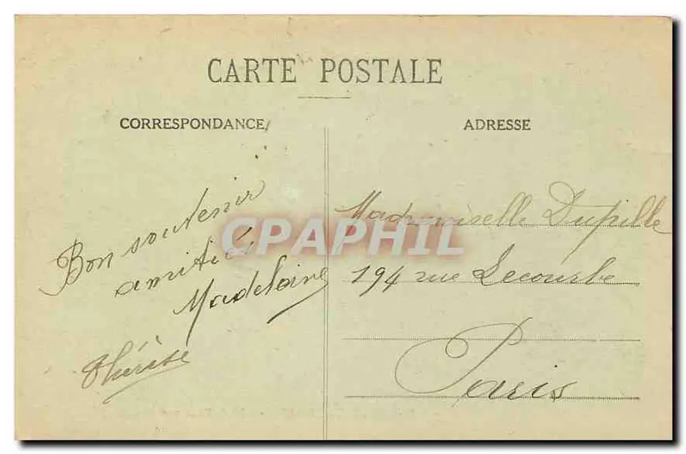 Palais de Fontainebleau — Allée de Maintenon — Éditeur : 183 - Verso