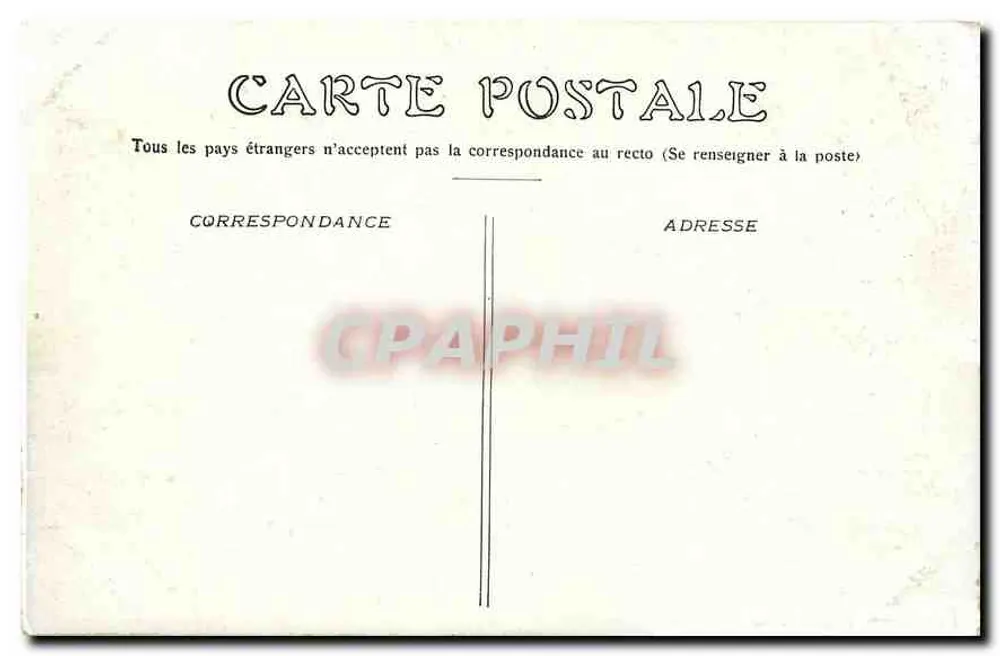 Paris — Praça da Concórdia — editor não identificado - Verso