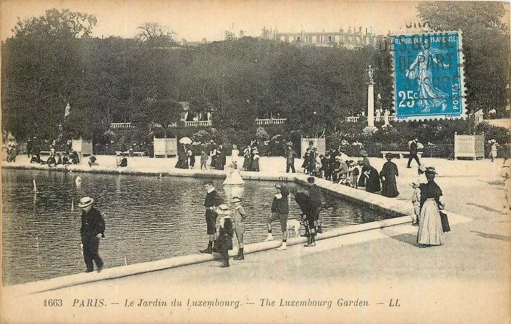 Paris — O Jardim do Luxembourg — LL - Frente