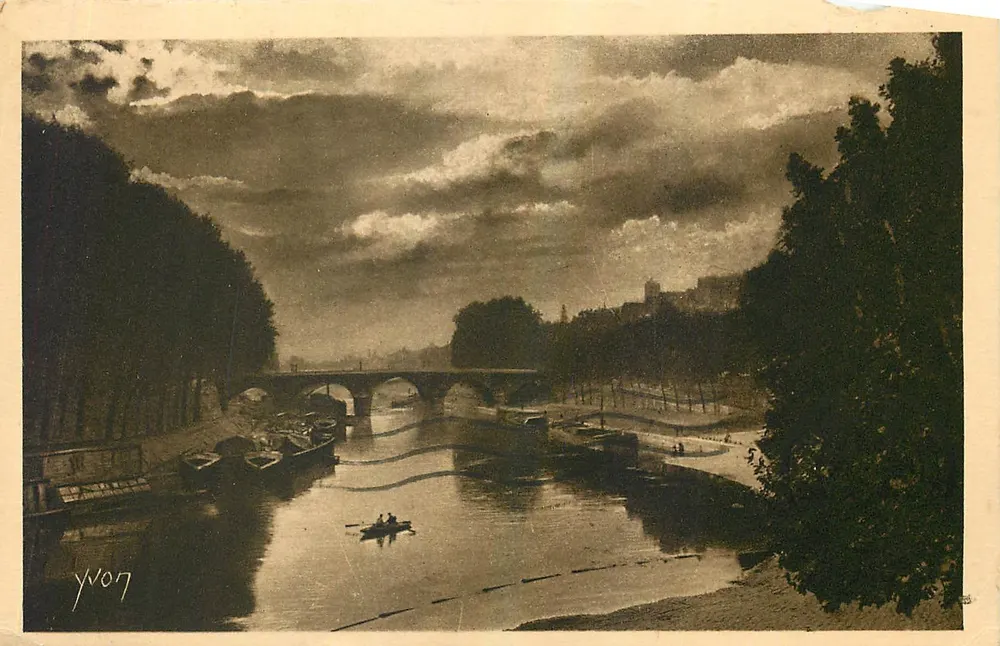 Quai dos Célestins — Paris — Edição de Arte Yvon, n° 180 - Frente