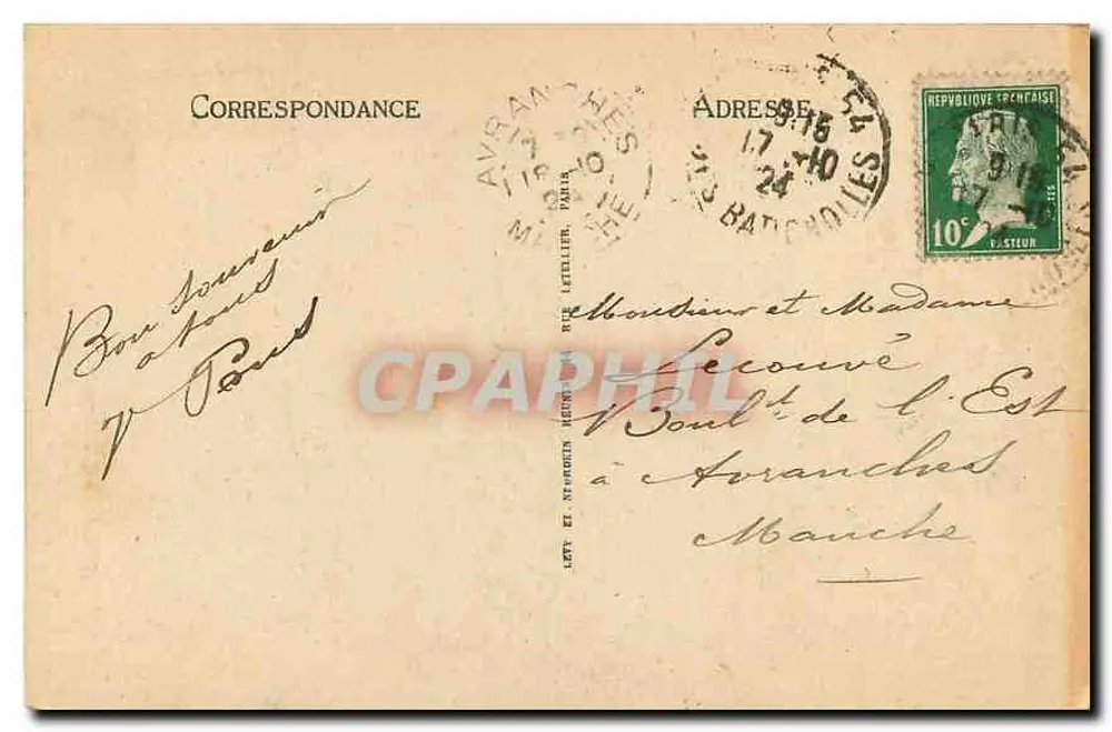 L'Obélisque de Louqsor — Place de la Concorde — LL, n° 1131 - Verso