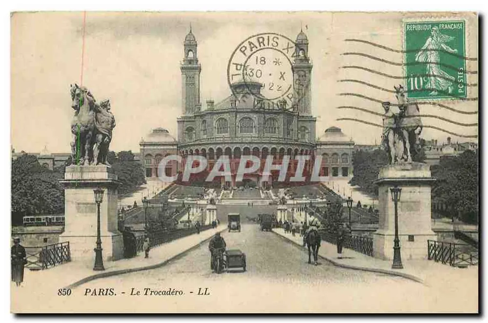 Paryż - Le Trocadéro — LL, nr 850 - Awers