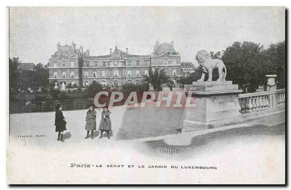 Paris - Der Senat und der Luxembourg-Park — Strachék, Paris - Vorderseite