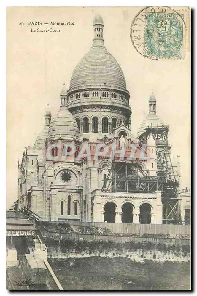 Paris — Montmartre — Le Sacré-Cœur — éditeur L'Atelier Menier, n°20 - Recto