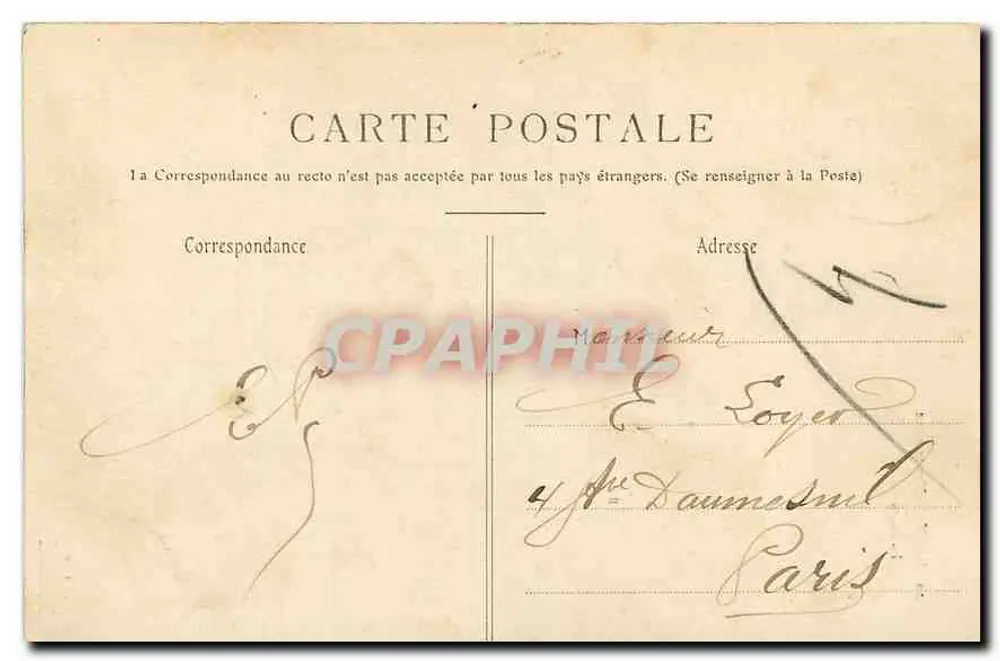 Paris — Montmartre — Le Sacré-Cœur — éditeur L'Atelier Menier, n°20 - Verso