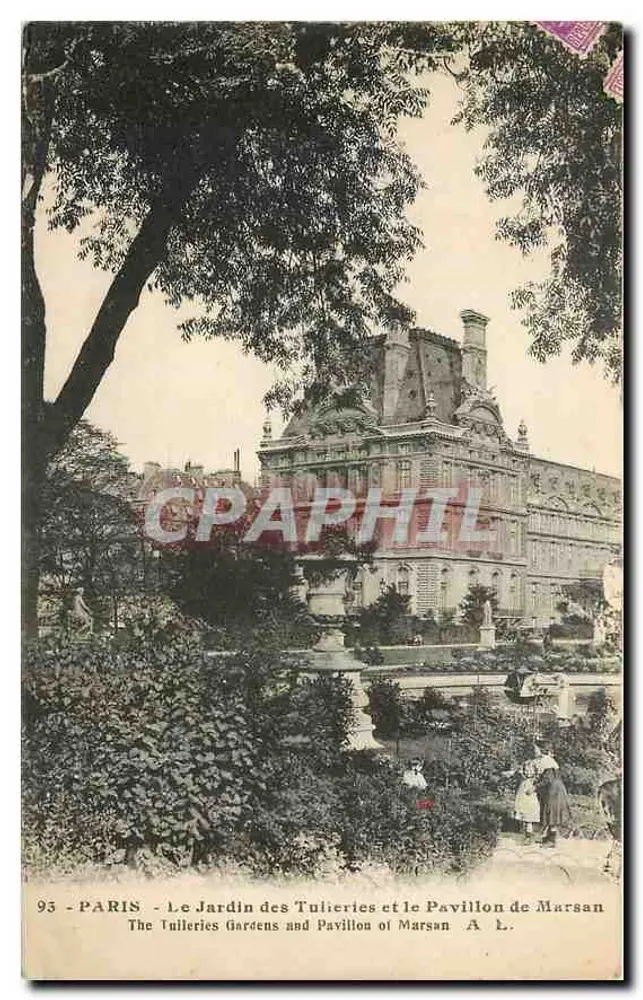 Paris - Der Tuileries-Garten und das Pavillon de Marsan - A. L. - Vorderseite