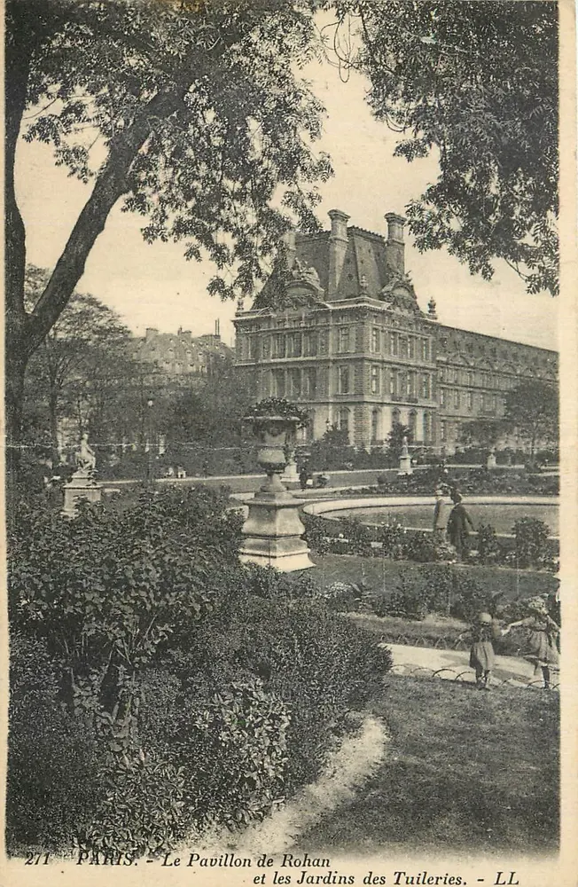 Paris - Der Pavillon de Rohan und die Tuileries-Gärten - LL - Vorderseite
