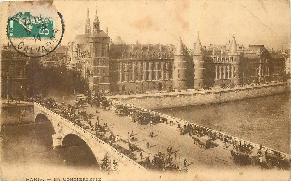 Paryż — La Conciergerie — wydawca nieznany, numer seryjny nie widoczny - Awers