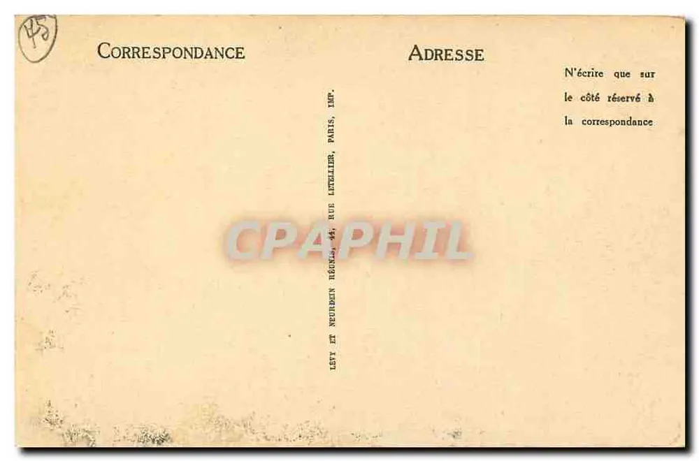 Paris — Interior de São Germain-l'Auxerrois — LL n° 549 - Verso