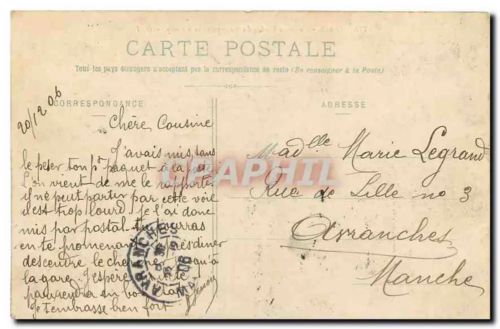 Paris - Neuer Viadukt des Métropolitain in Passy - G. I. - n°787 - Rückseite