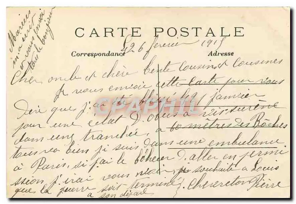 Paris — Vue générale de la Place de l'Étoile — C.M. n°8 - Verso