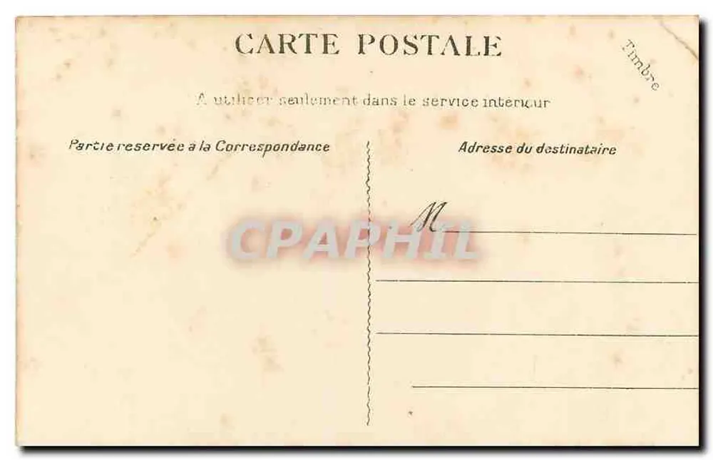 Montmartre — La Maison au toit de chaume — J. G. A., Paris, n° 534 - Verso