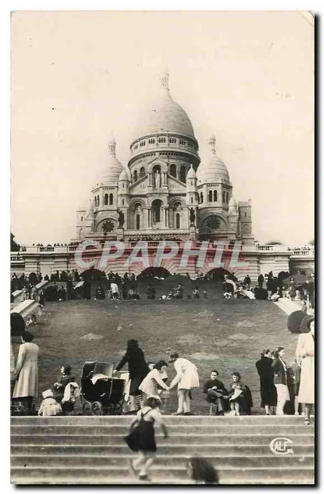 Le Sacré-Cœur de Montmartre — vue panoramique — Édition GAF, Paris - Recto