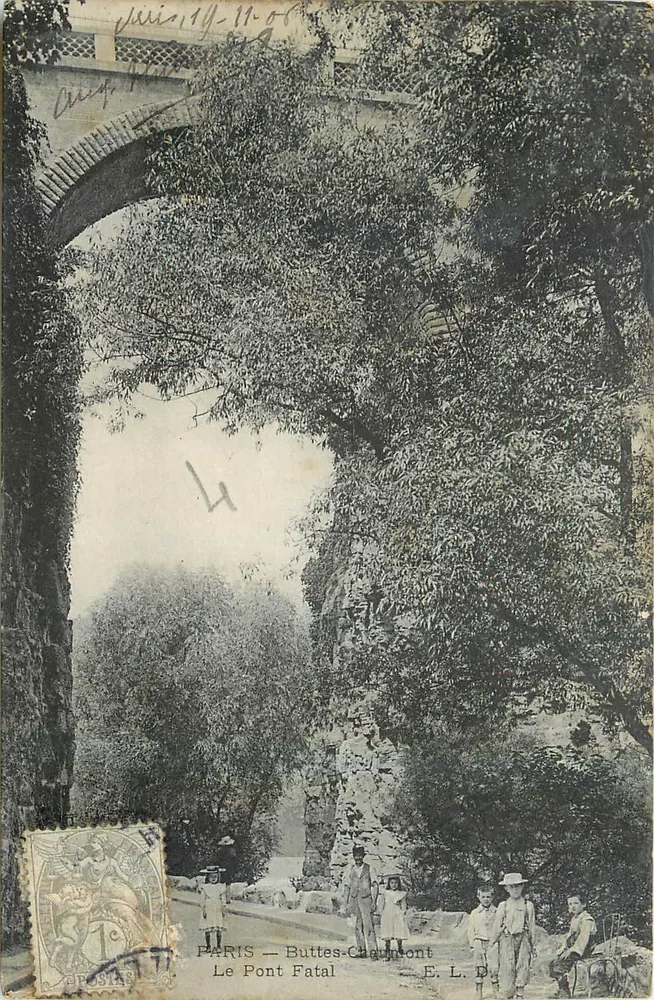 PARIS — Buttes-Chaumont — Der Todesbrücke — E. L. D. - Vorderseite