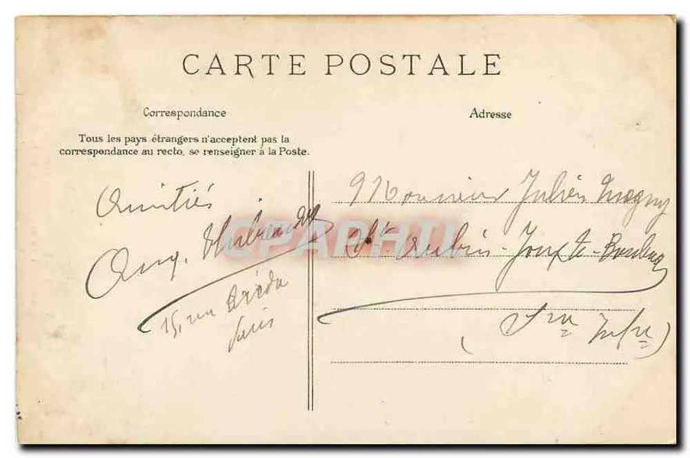 PARIS — Buttes-Chaumont — Der Todesbrücke — E. L. D. - Rückseite