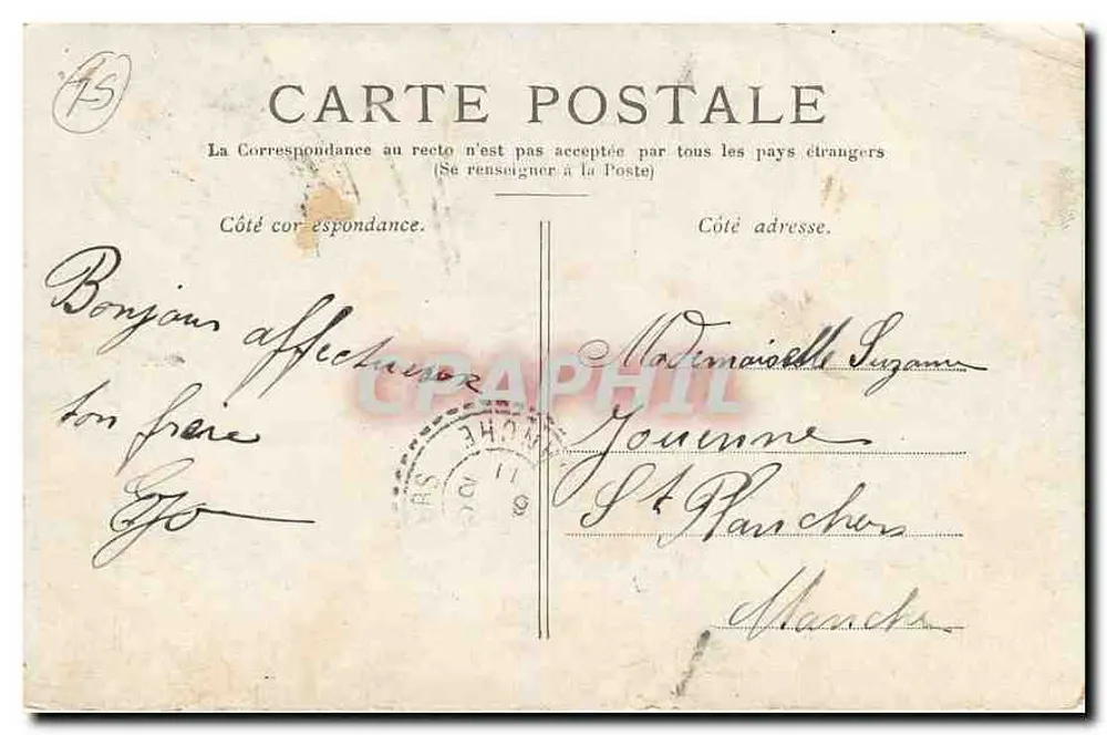Paris — A Basílica de Montmartre — Editor não identificado, número de série não visível - Verso