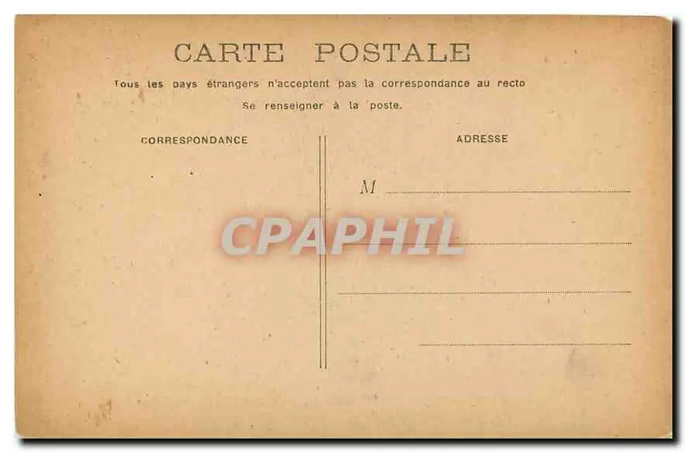 PARIS - A Santa Capela — vista do edifício e da praça com carruagem — editor não identificado - Verso