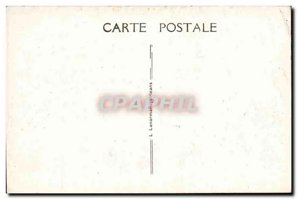Orléans — Feste der Jeanne d'Arc 7. & 8. Mai — Verlag L. Lenormand & Cie - Rückseite