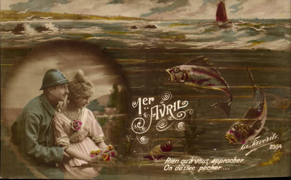 Paare am Meer — 1. APRIL — La Favorite 2554 - Vorderseite