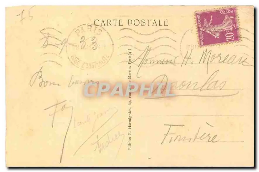 Paris — Frontão da Igreja Notre-Dame — Os Reis - Verso