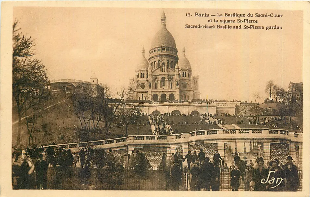Paris — La Basilique du Sacré-Cœur et le square St-Pierre — Jan - Recto