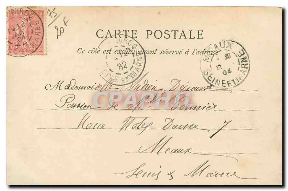 Paris - Buttes-Chaumont — Sur le Pont suspendu — éditeur non identifié, n° 129 - Verso