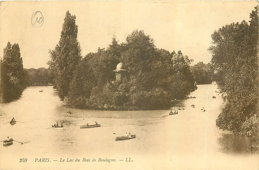 Paris — O Lago do Bois de Boulogne — LL. n°2559 - Frente
