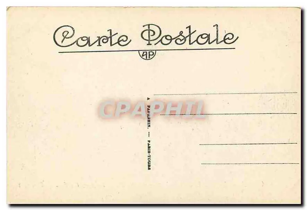 Paris — Le Lac du Bois de Boulogne — A.P. n°286 - Verso
