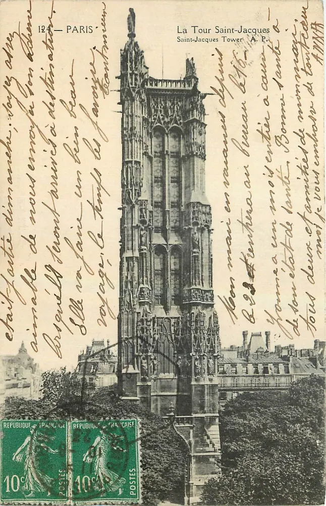 Torre de Saint-Jacques — Paris — A.P. (editora) - Frente