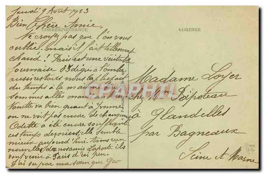 Torre de Saint-Jacques — Paris — A.P. (editora) - Verso