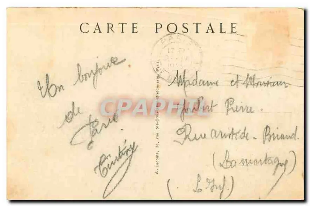Paris — Hotel de Ville — editor A. Leconte, n° 46 - Verso