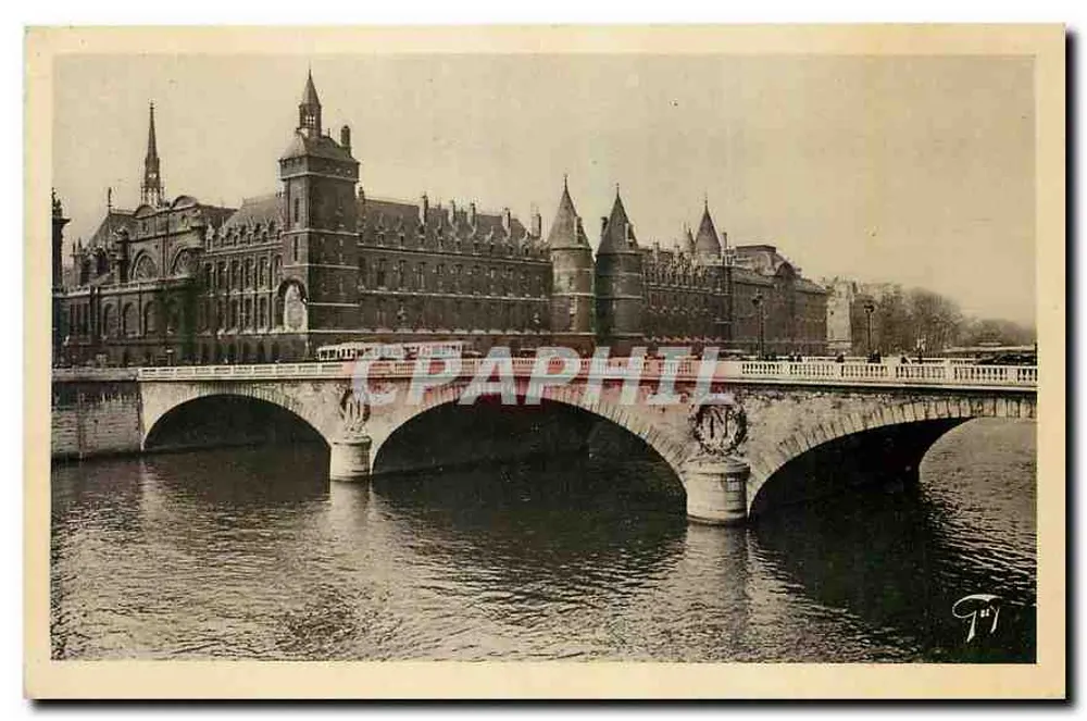 Ponte da Concórdia — vista da Concórdia e do Palácio da Concórdia — editor A. Ledante, 38, Rue Sainte-Croix-de-la-Bretonnière, Paris - Frente