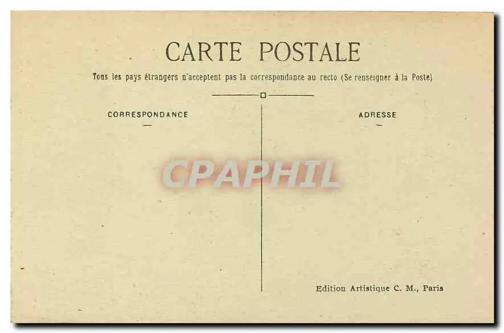 Paris — Bas-reliefs do Arco do Triunfo da Estrela « O Canto do Departamento », por Rude — C. M. 1233 - Verso